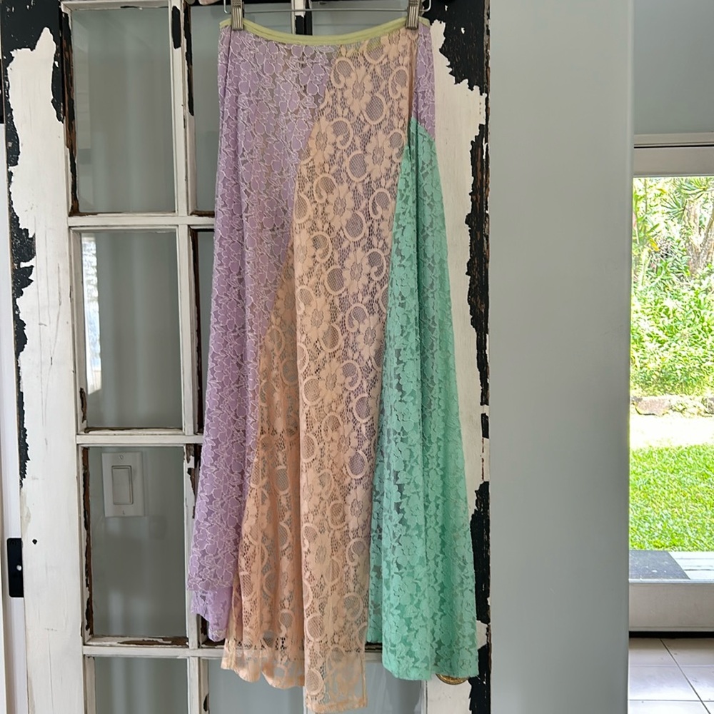 Free people intimately lace maxi skirt